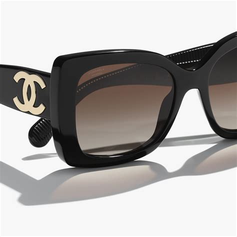 CHANEL Sunglasses: Square Sunglasses, acetate 9151 — 